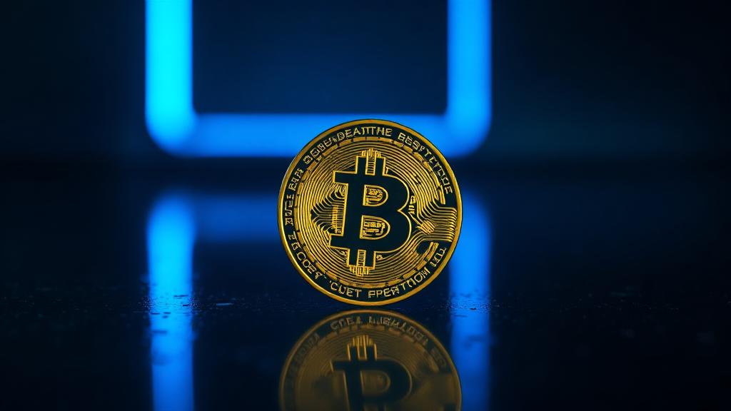 Bitcoin artwork for a Bitcoin market