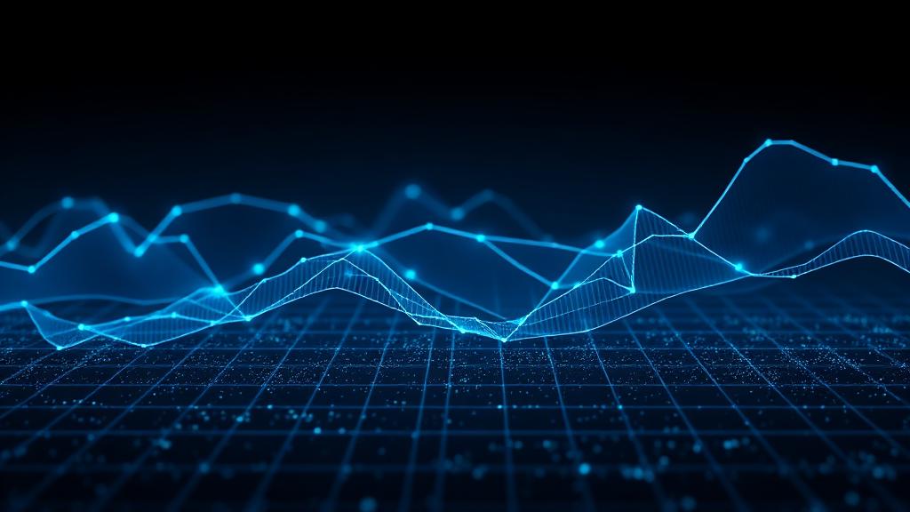 Abstract market data visual